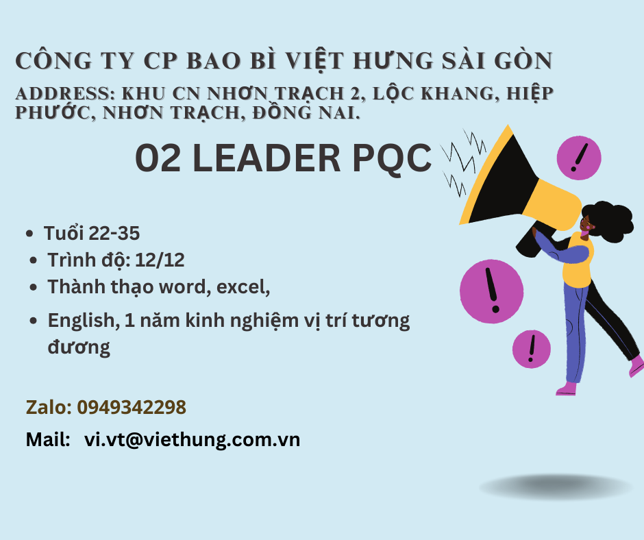 Công Ty Cổ Phần Bao Bì Việt Hưng